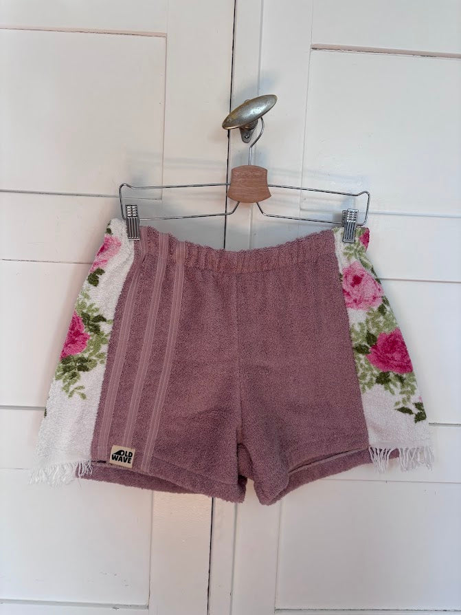 Towel Shorts "Blush garden - fringe series" - L