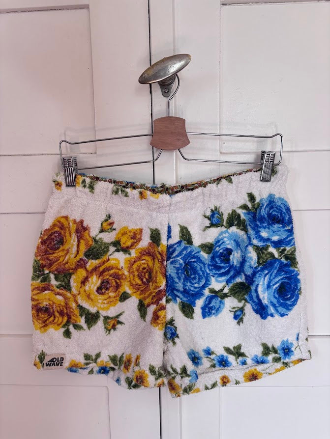 Towel Shorts "Blue Garden 76" - M