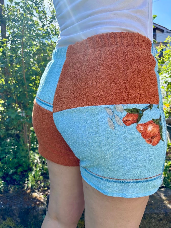 Towel Shorts "Sunset Blossum 68" - L