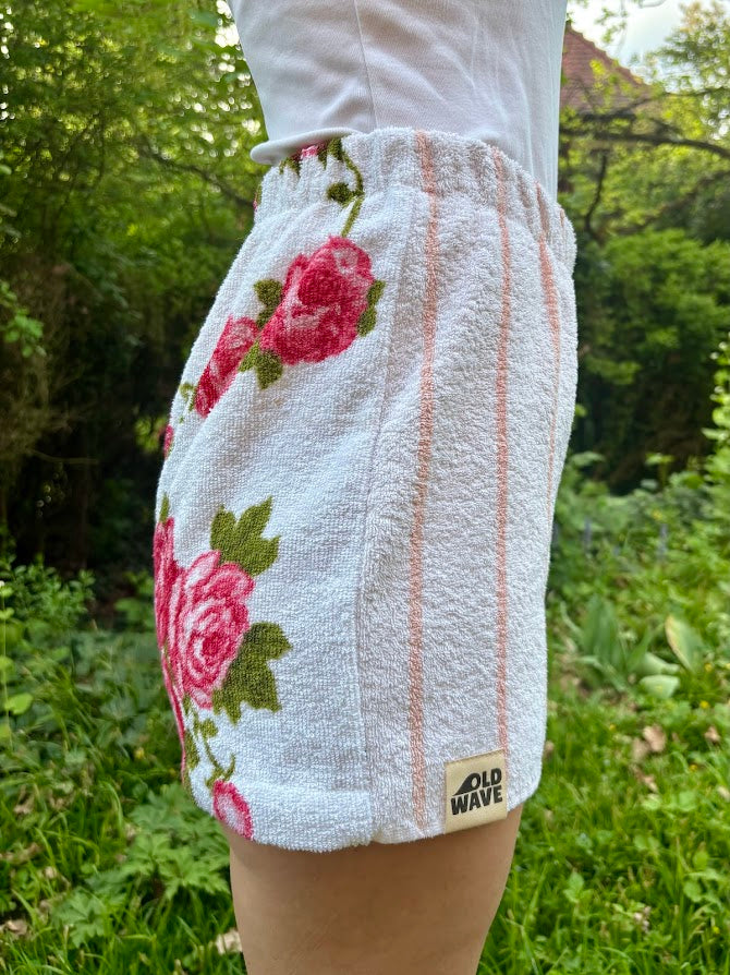 Towel Shorts "Rose Stripe 76" - M