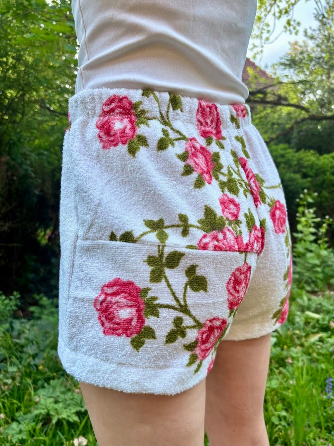 Towel Shorts "Rose Stripe 76" - M