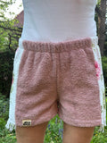 Towel Shorts "Rosewood Bloom - Fringe" - M