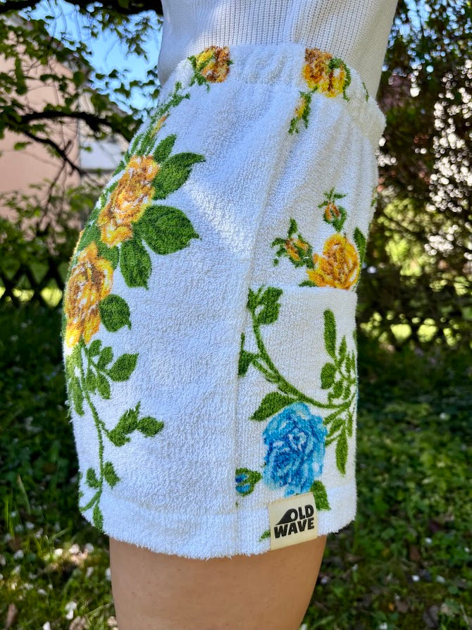 Towel Shorts "Blue Garden 70" S