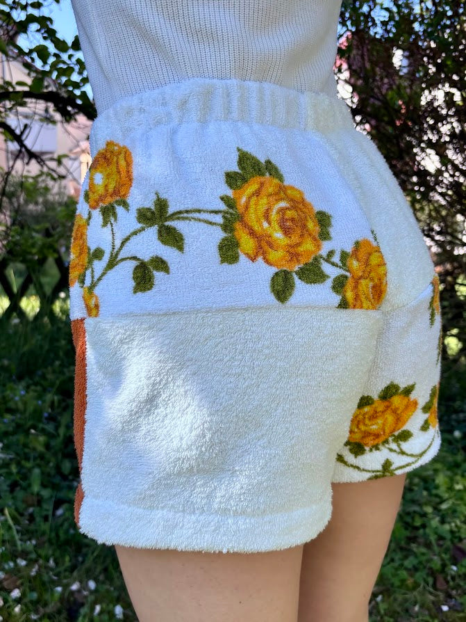 Towel Shorts "Amber Roses 66" - S
