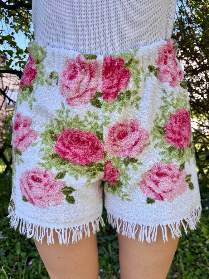 Towel Shorts "Garden Wave - Fringe Series" - S