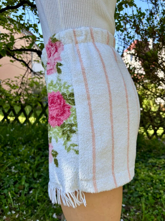Towel Shorts "Garden Wave - Fringe Series" - S