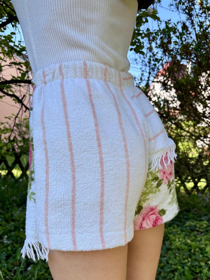 Towel Shorts "Garden Wave - Fringe Series" - S