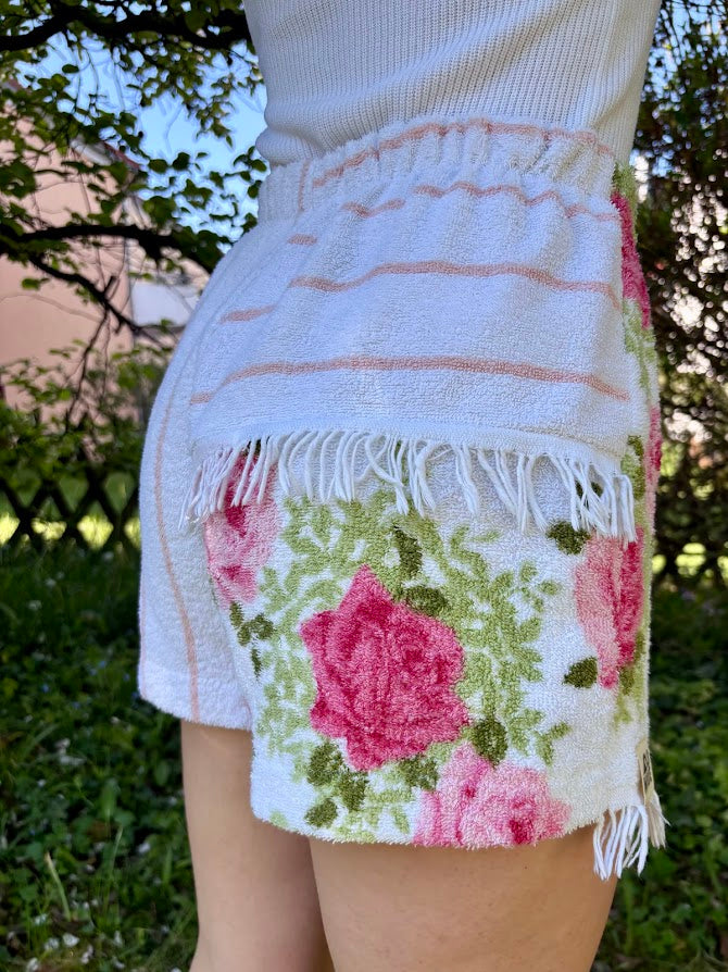 Towel Shorts "Garden Wave - Fringe Series" - S