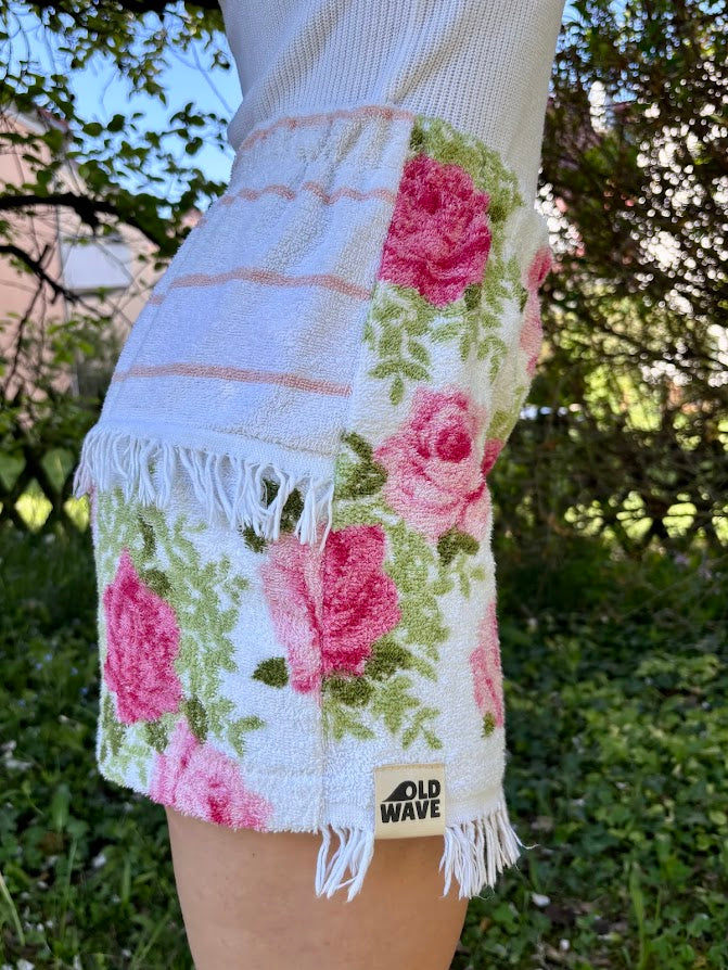 Towel Shorts "Garden Wave - Fringe Series" - S