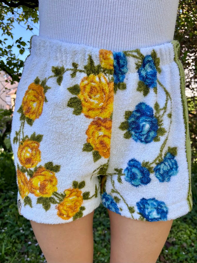 Towel Shorts "Golden Bloom 68" - S