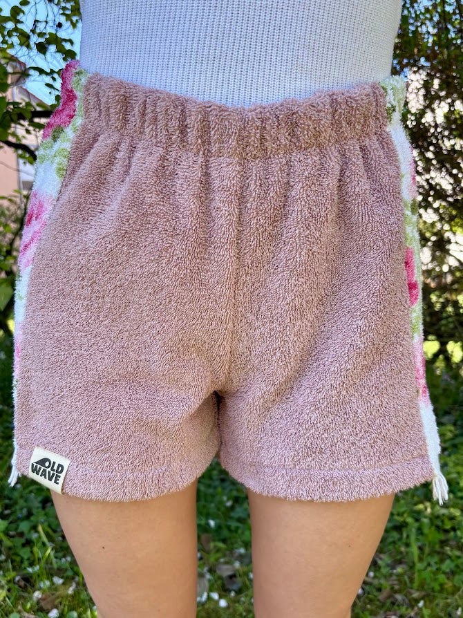 Towel Shorts "Rosé fade - Fringe Series" - S